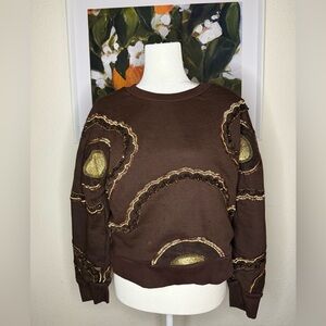Anthropology beaded sweater